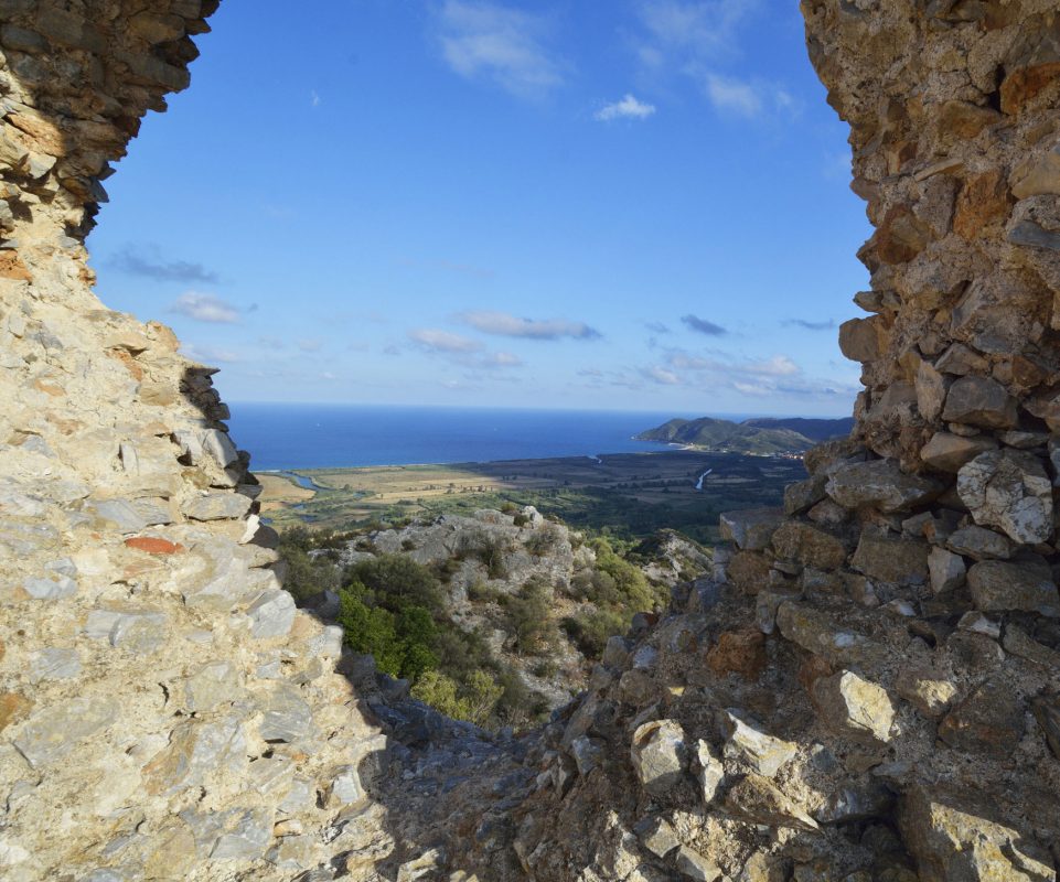 The ruins of the castle of Quirra. - Villaputzu | Secret World Trip Planner