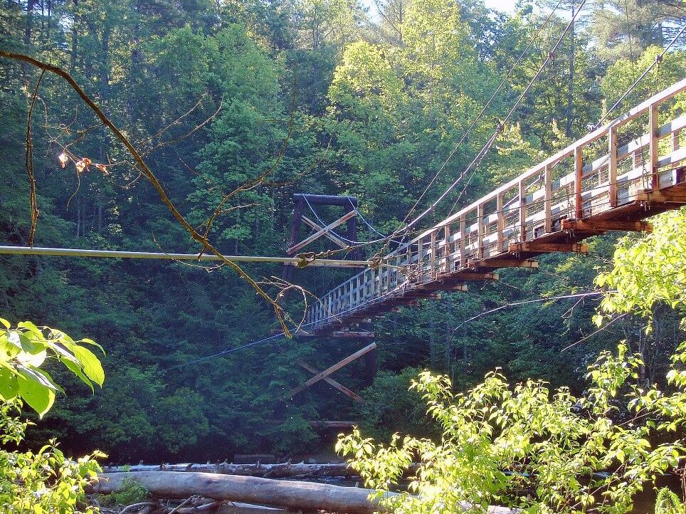 Swinging Bridge on the Toccoa River — Swinging Bridge on the Toccoa River
