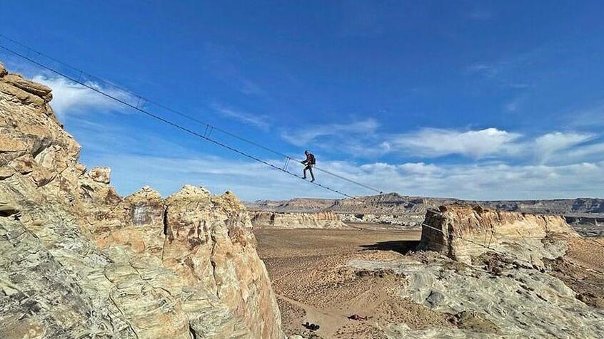 A ladder to heaven. Whoever has the courage to walk the new electrifying — Canyon Point