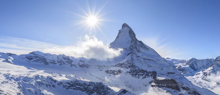 Satriecošais Matterhorn kalns  - Zermatt | Secret World Trip Planner