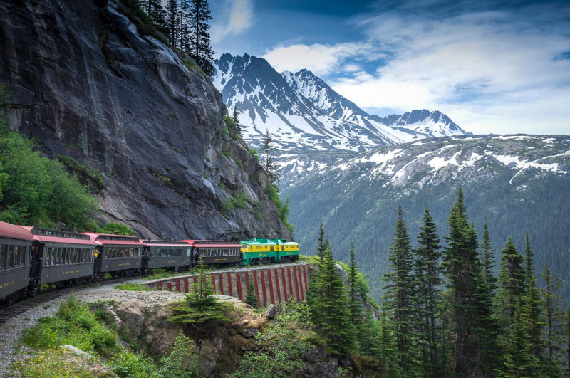 വൈറ്റ് പാസും യൂക്കോൺ റെയിൽ‌റോഡും - Skagway | Secret World Trip Planner