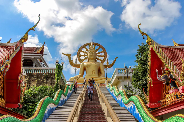 Wat Phra Yai (Store Buddha-templet) — Ko Samui District