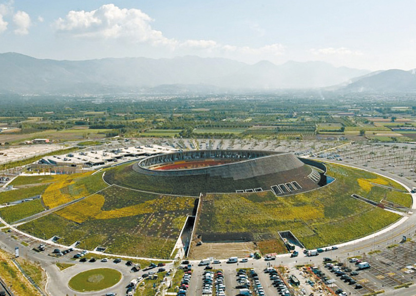 Den gode vulkan af Renzo Piano - Via Boscofangone | Secret World Trip Planner