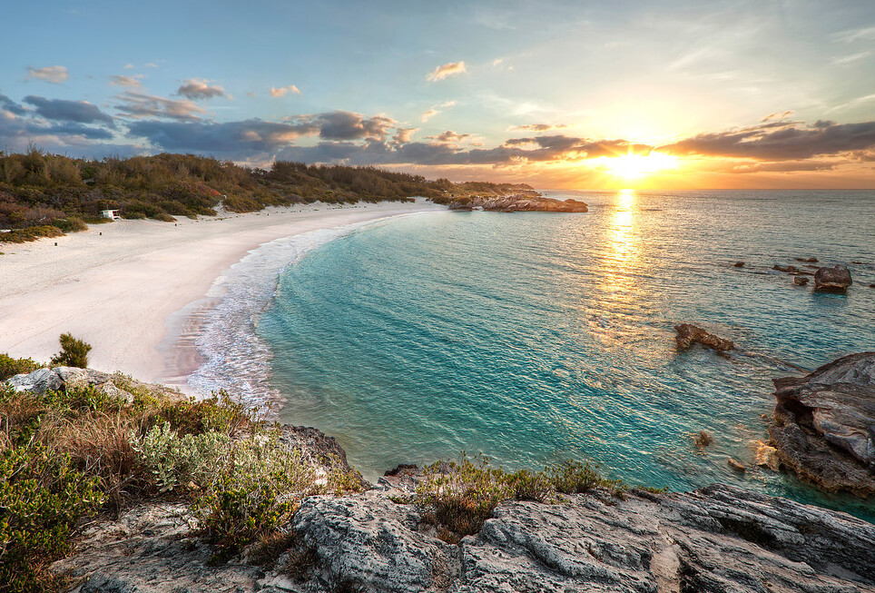 Horseshoe bay Beach in Bermuda