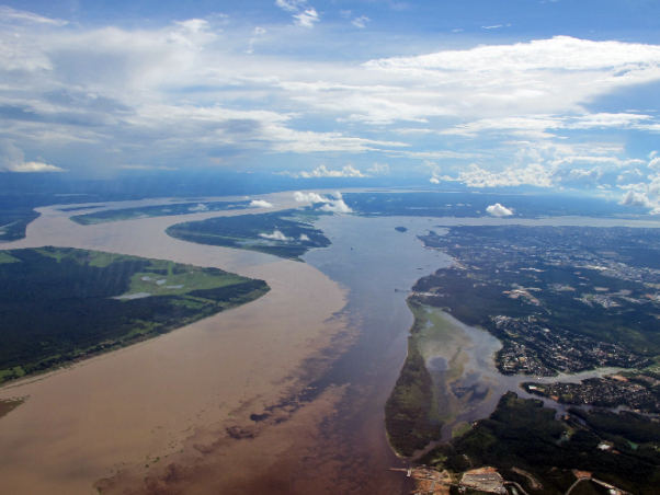 The Meeting of the Waters in Amazonia — Manaus - Amazonas
