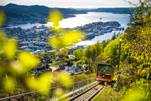 La funicolare di Fløyen - Fløyen | Secret World Trip Planner