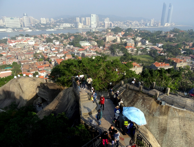 Vista panorámica de Gulangyu desde Sunlight Rock - Xia Men Shi | Secret World Trip Planner