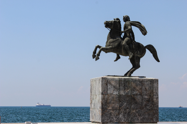 statue of the legendary Alexander the Great  — Thessaloniki