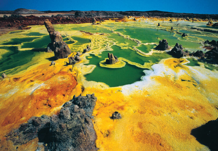 Dallol is a cinder cone volcano in Ethiopia — Dallol