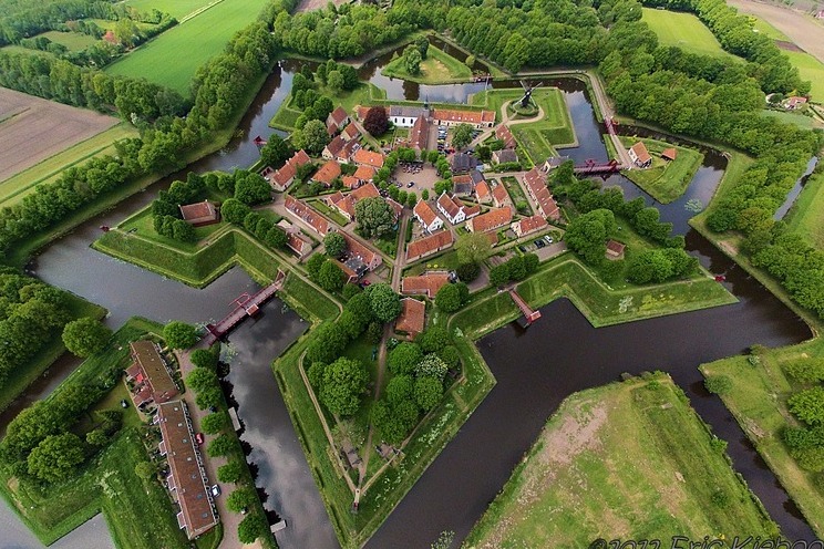 Fort Bourtange in the village of Bourtange, Groningen — Bourtange