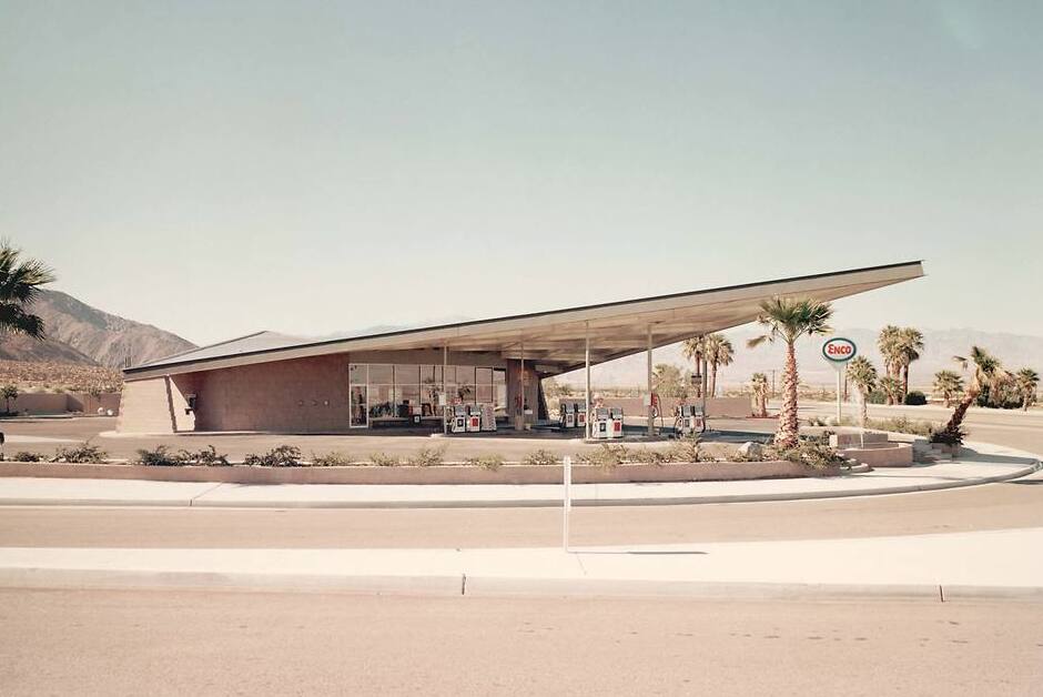 A famosa estação de Serviço de Eléctricos em Palm Springs — Palm Springs