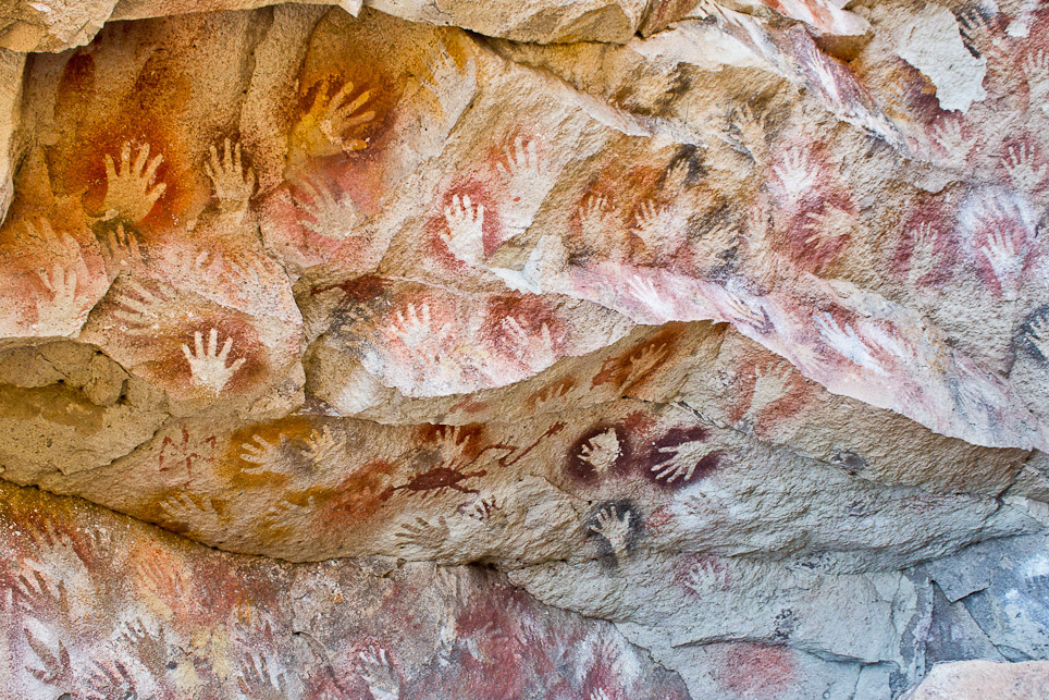Cave of Hands in the rural Patagonian Argentina — Provincia di Santa Cruz