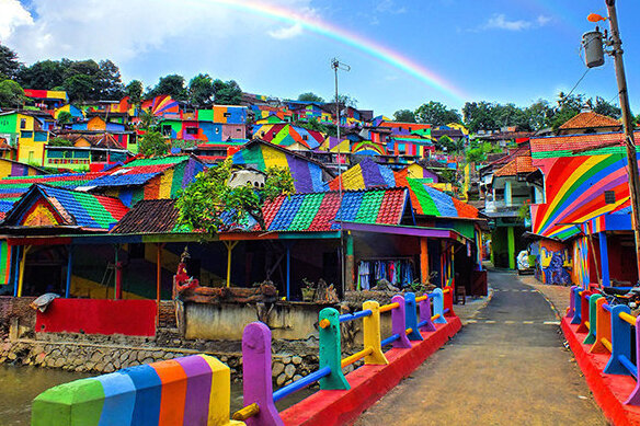 Kampung Pelangi, a small village in Randusari,Indonesia — Kota Semarang