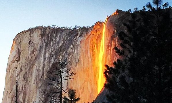 Yosemite National Park:Horsetail Falls - Tioga Pass Rd | Secret World Trip Planner