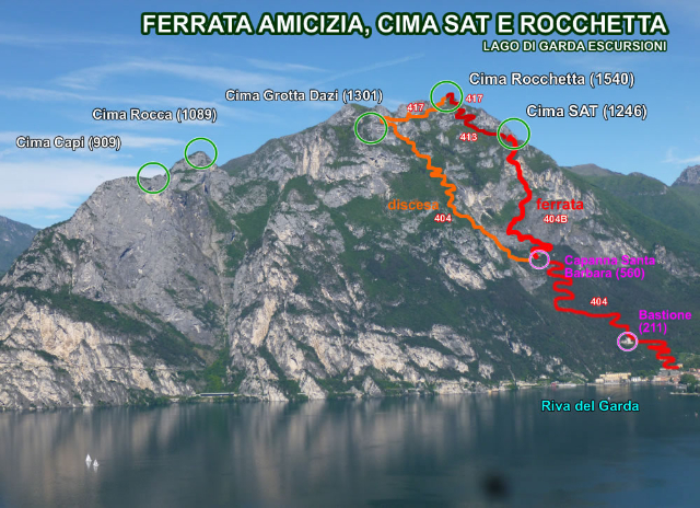Do'stlik ferratasi - Riva del Garda | Secret World Trip Planner
