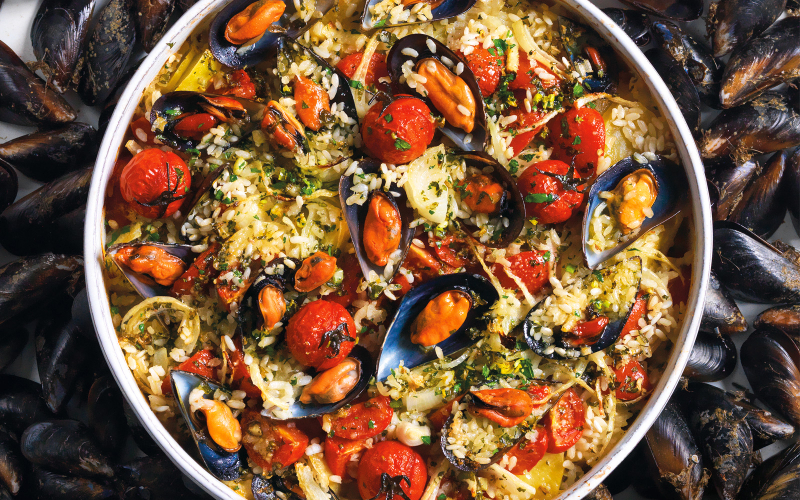 Tiella of rice, potatoes and mussels - Ostuni | Secret World Trip Planner