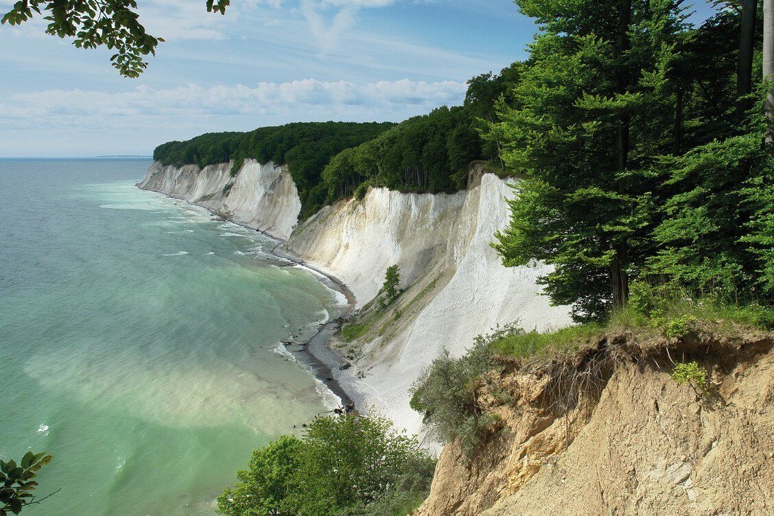 La scogliera di gesso di Konigstuhl è un posto meraviglioso per camminare — Sassnitz